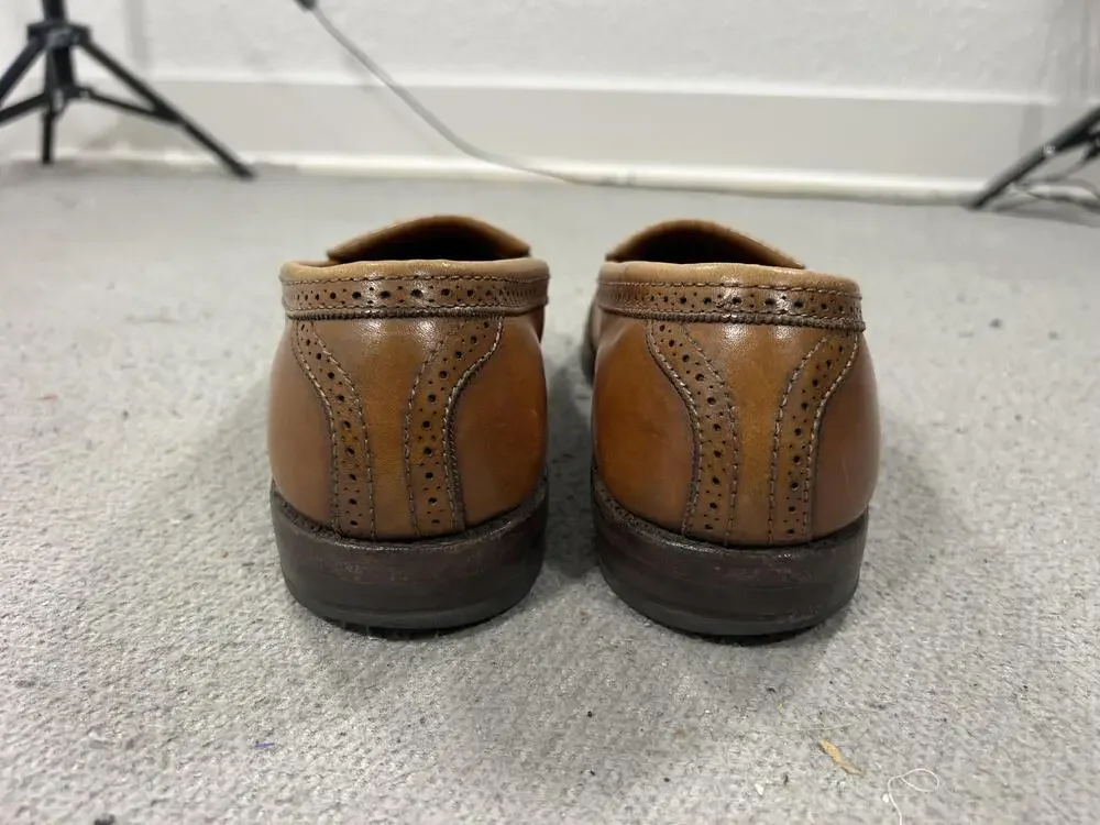 Allen Edmonds Bridgton Shoes Mens Size 10 Brown Leather Tassel Loafers USA